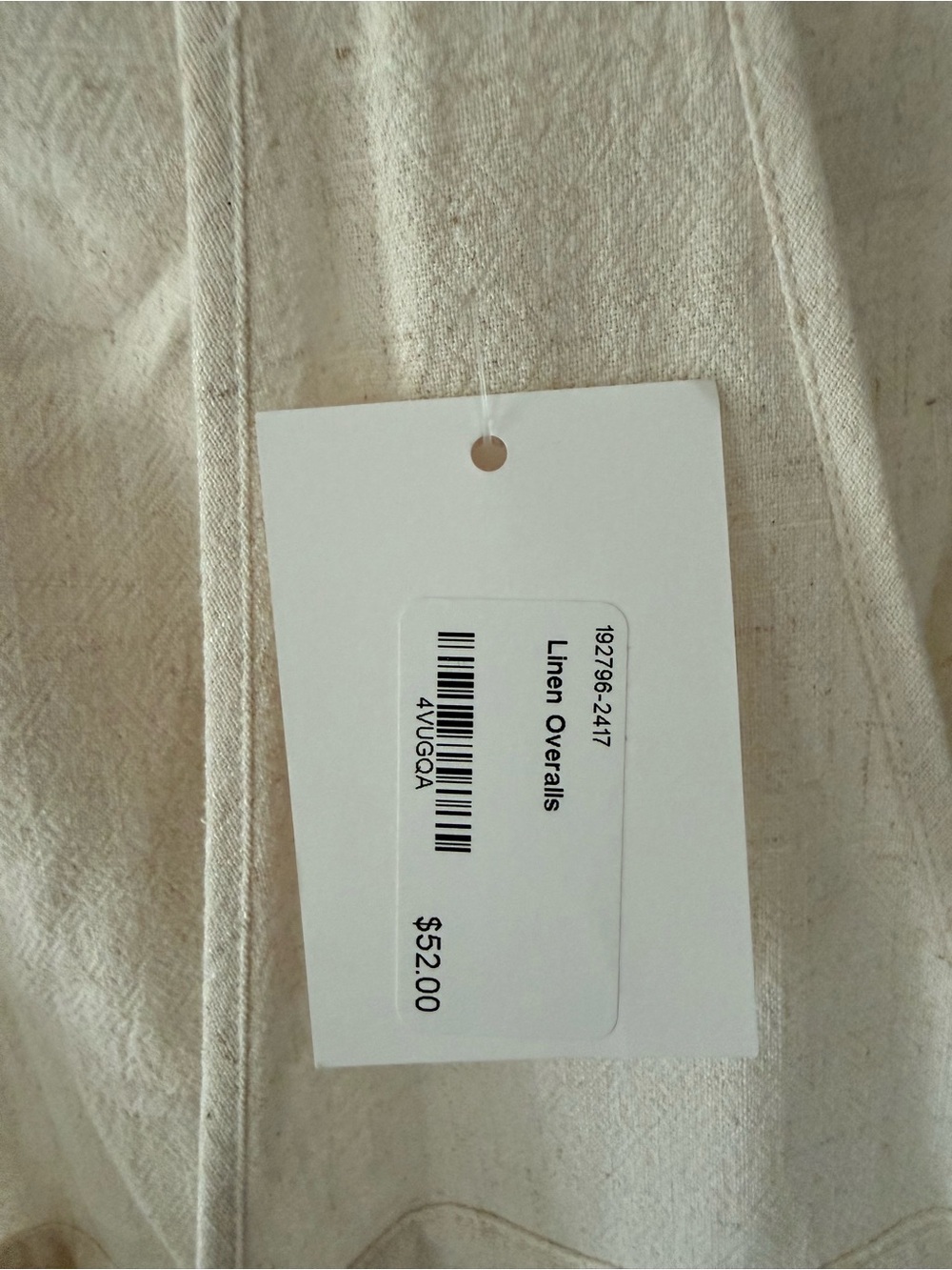 ILLA ILLA Cream Tie-Shoulder Jumpsuit - Picture 4 of 4